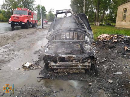 В Орловці вщент вигоріла автівка  | Новони Черкащіни — огляд політики